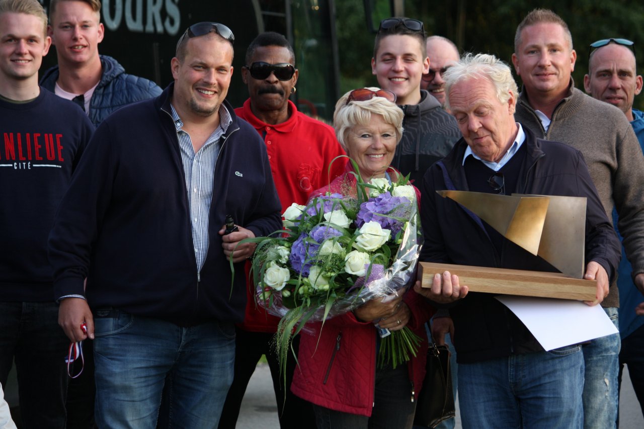 Jordy en Peet afscheid